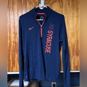 Womens Nike dri fit long sleeved quarterzip size L
